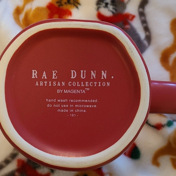 Rae Dunn Jingle Bells Christmas 🎄 Red Mug NEW - Picture 5 of 5